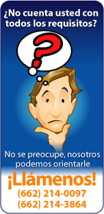¿No cuenta usted con todos los requisitos? Contactenos, nosotros podemos orientarle